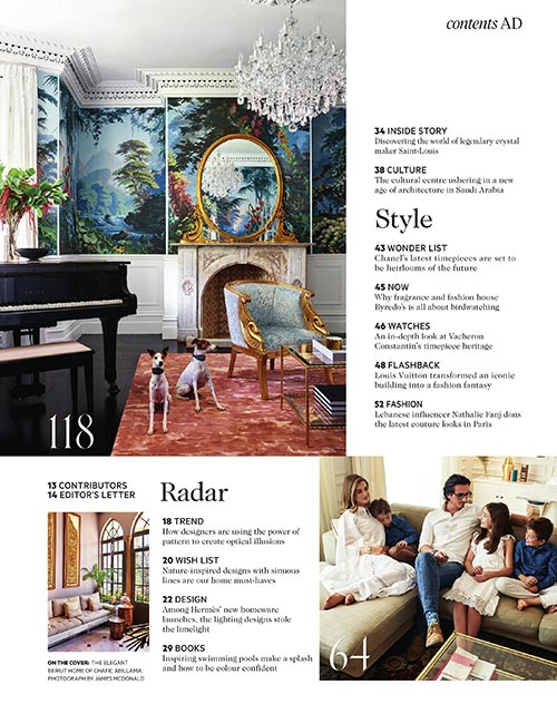 Scenic mural wallpaper - interior design - AD Architectural Digest