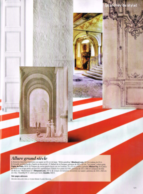 press Marie-claire Maison Scenic wallpaper french decoration