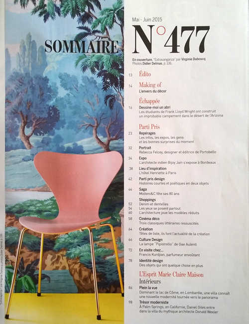 Press Marie-claire Maison scenic wallpaper deco